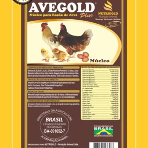 Avegold Plus - Núcleo Para Aves, Vitaminas B1, B2, B6, 12, K3, A, D, E.